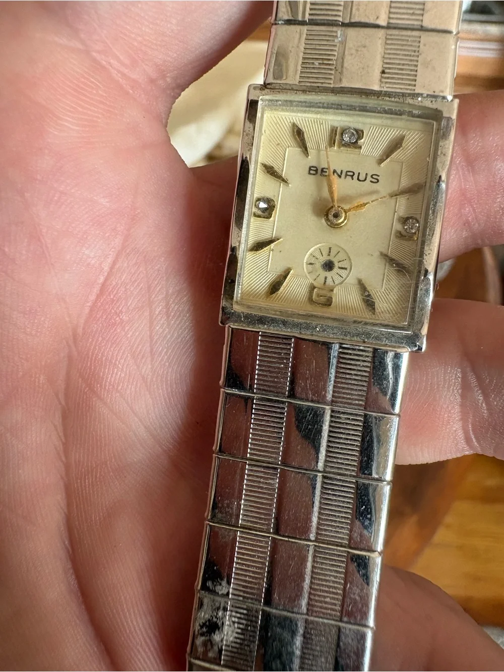 Vintage Benrus Gold Plated Manual Watch, late 1950s